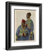 Two Soldiers from the Sudan Serving with the French Army During World War One-Theodor Baumgartner-Framed Art Print