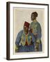 Two Soldiers from the Sudan Serving with the French Army During World War One-Theodor Baumgartner-Framed Art Print