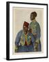 Two Soldiers from the Sudan Serving with the French Army During World War One-Theodor Baumgartner-Framed Art Print