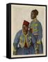 Two Soldiers from the Sudan Serving with the French Army During World War One-Theodor Baumgartner-Framed Stretched Canvas