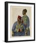 Two Soldiers from the Sudan Serving with the French Army During World War One-Theodor Baumgartner-Framed Art Print