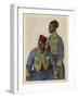 Two Soldiers from the Sudan Serving with the French Army During World War One-Theodor Baumgartner-Framed Art Print