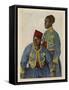 Two Soldiers from the Sudan Serving with the French Army During World War One-Theodor Baumgartner-Framed Stretched Canvas