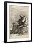 Two Soldiers, One Seated on a Ledge Holding a Cane, C.1656-57 (Etching on Laid Paper)-Salvator Rosa-Framed Giclee Print