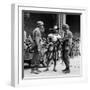 Two Soldiers with a Man in Medieval Costume-null-Framed Giclee Print