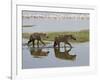 Two Spotted Hyena Walking Along the Edge of Lake Nakuru-James Hager-Framed Photographic Print