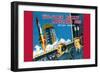 Two-Stage Rocket Launching Pad-null-Framed Premium Giclee Print