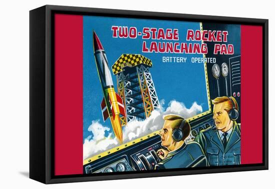 Two-Stage Rocket Launching Pad-null-Framed Stretched Canvas