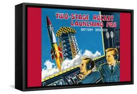 Two-Stage Rocket Launching Pad-null-Framed Stretched Canvas