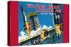 Two-Stage Rocket Launching Pad-null-Stretched Canvas