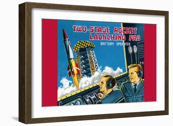 Two-Stage Rocket Launching Pad-null-Framed Art Print