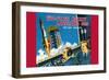 Two-Stage Rocket Launching Pad-null-Framed Art Print