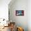 Two-Stage Rocket Launching Pad-null-Mounted Art Print displayed on a wall