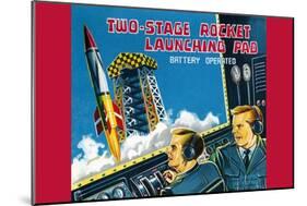 Two-Stage Rocket Launching Pad-null-Mounted Art Print