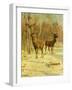 Two Stags in a Clearing in Winter-Rosa Bonheur-Framed Giclee Print