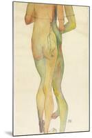 Two Standing Nudes, 1913-Egon Schiele-Mounted Giclee Print