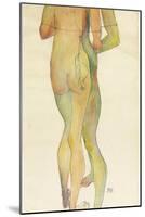 Two Standing Nudes, 1913-Egon Schiele-Mounted Giclee Print