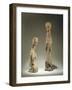 Two Statuettes, Late Zhou Dynasty-null-Framed Giclee Print