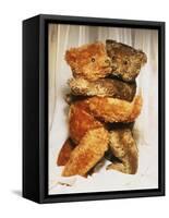 Two Steiff Teddy Bears Embracing-Steiff-Framed Stretched Canvas