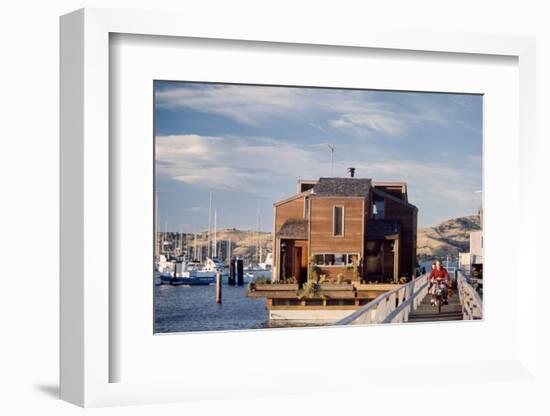 Two-Story, Wooden Floating Home, Sausalito, California, 1971-Michael Rougier-Framed Photographic Print