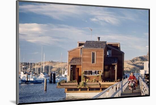 Two-Story, Wooden Floating Home, Sausalito, California, 1971-Michael Rougier-Mounted Photographic Print