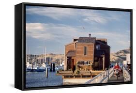 Two-Story, Wooden Floating Home, Sausalito, California, 1971-Michael Rougier-Framed Stretched Canvas