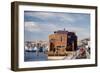 Two-Story, Wooden Floating Home, Sausalito, California, 1971-Michael Rougier-Framed Photographic Print