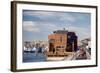 Two-Story, Wooden Floating Home, Sausalito, California, 1971-Michael Rougier-Framed Photographic Print