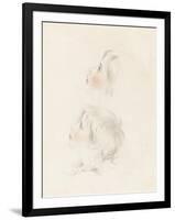 Two Studies for Arthur from Shakespeare's 'King John' (Pencil, Chalk and Stump on Paper)-George Henry Harlow-Framed Giclee Print