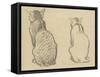 Two Studies of a Cat-Theophile Alexandre Steinlen-Framed Stretched Canvas