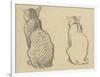 Two Studies of a Cat-Theophile Alexandre Steinlen-Framed Giclee Print