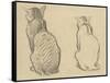 Two Studies of a Cat-Theophile Alexandre Steinlen-Framed Stretched Canvas