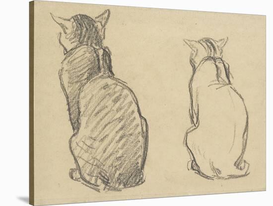 Two Studies of a Cat-Theophile Alexandre Steinlen-Stretched Canvas