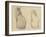 Two Studies of a Cat-Theophile Alexandre Steinlen-Framed Giclee Print