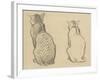 Two Studies of a Cat-Theophile Alexandre Steinlen-Framed Giclee Print