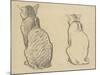 Two Studies of a Cat-Theophile Alexandre Steinlen-Mounted Giclee Print