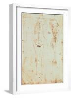 Two Studies of a Hanging Skeleton-Leonardo da Vinci-Framed Giclee Print