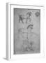 'Two Studies of a Horse and one of a Horse and Rider', c1480 (1945)-Leonardo Da Vinci-Framed Giclee Print
