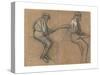 Two Studies of a Jockey, c.1884-Edgar Degas-Stretched Canvas