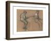 Two Studies of a Jockey, c.1884-Edgar Degas-Framed Giclee Print