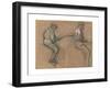 Two Studies of a Jockey, c.1884-Edgar Degas-Framed Giclee Print