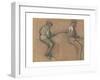 Two Studies of a Jockey, c.1884-Edgar Degas-Framed Giclee Print