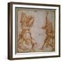 Two Studies of a Man Suspended by His Left Leg-Andrea del Sarto-Framed Giclee Print