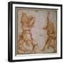 Two Studies of a Man Suspended by His Left Leg-Andrea del Sarto-Framed Giclee Print