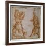 Two Studies of a Man Suspended by His Left Leg-Andrea del Sarto-Framed Giclee Print