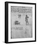 'Two Studies of a Nude Figure and the View and Plan of a Building', c1480 (1945)-Leonardo Da Vinci-Framed Giclee Print