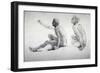 Two Studies of a Seated Male Nude, C1864-1930-Anna Lea Merritt-Framed Giclee Print