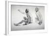 Two Studies of a Seated Male Nude, C1864-1930-Anna Lea Merritt-Framed Giclee Print