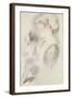 Two Studies of a Woman-Jean Antoine Watteau-Framed Giclee Print