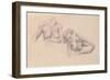 Two Studies of Female Nudes-Félix Vallotton-Framed Giclee Print